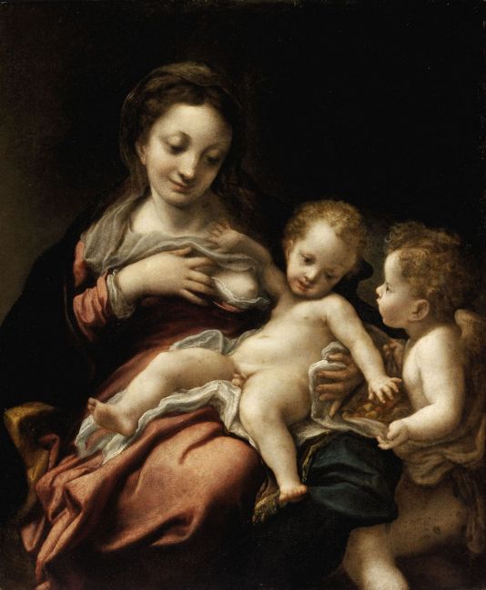 Correggio: Szoptató Madonna