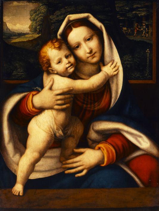 Andrea Solario után: Mária gyermekével